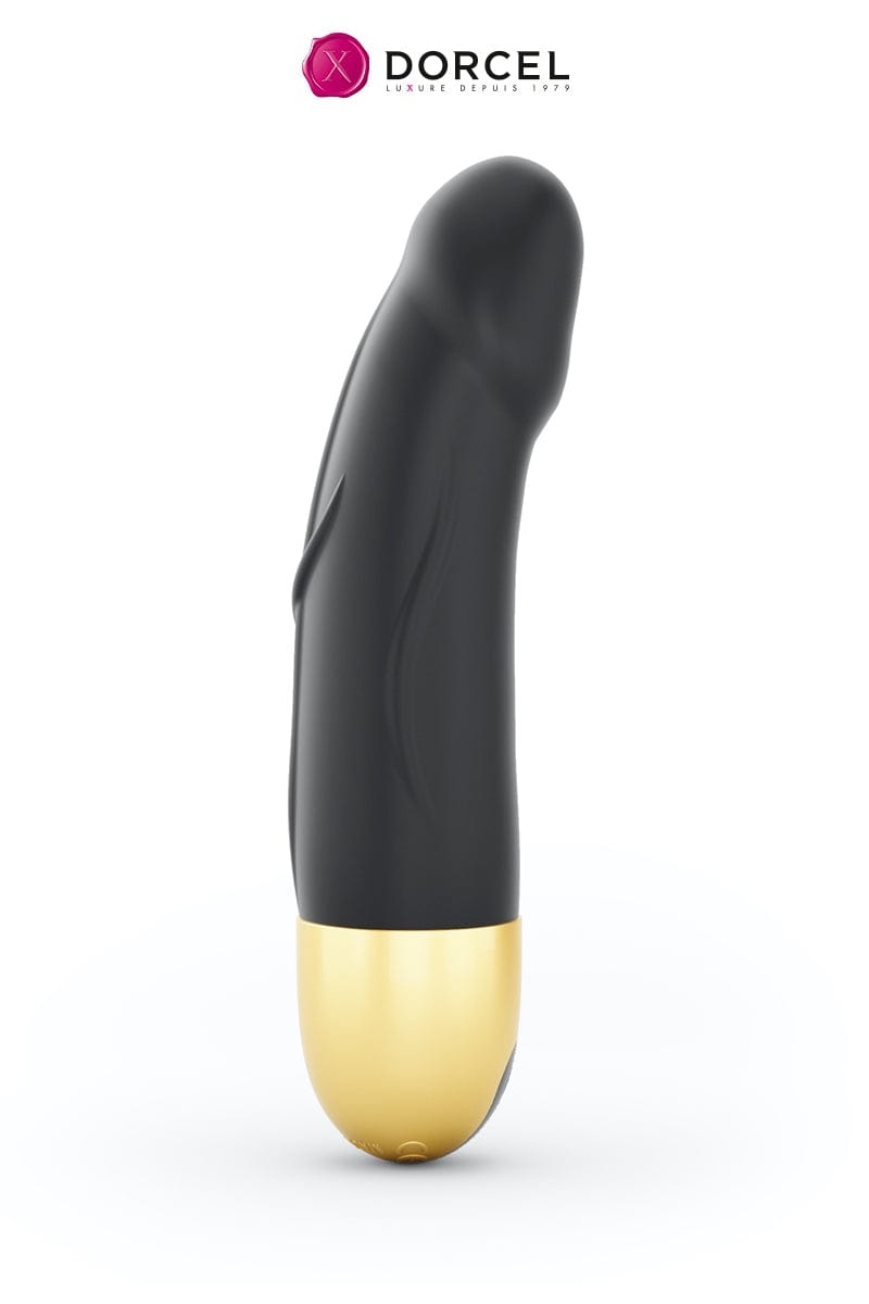 Petit vibro féminin poing G rechargeable Real Vibration gold S 2.0 - Dorcel