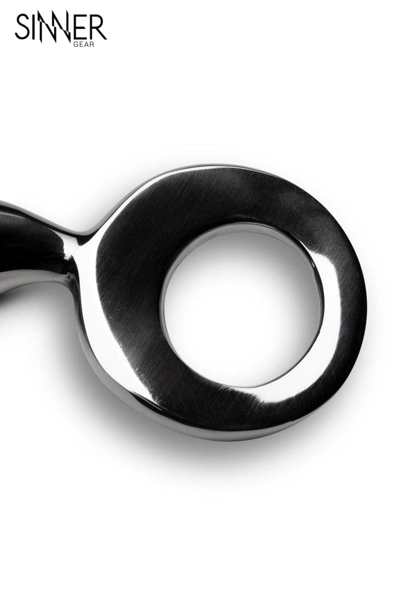 Plug anal acier inoxydable de luxe prostate Drang Fun + pochette - Sinner Gear