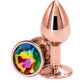 Plug anal aluminium rose gold S - Rear Assets