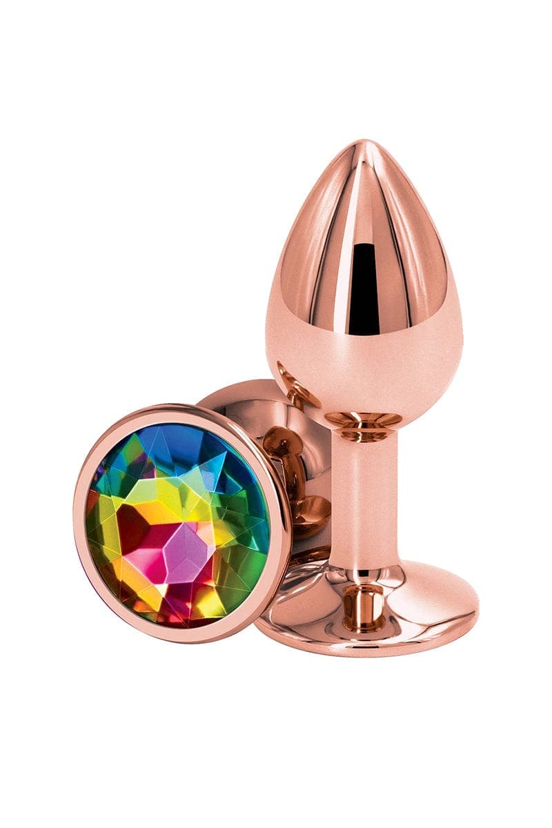 Plug anal aluminium rose gold S - Rear Assets