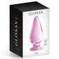 Plug anal deluxe en verre rose pour plaisir anal n°26 11,5cm - Glossy Toys