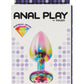 Plug anal en alu et bijou en verre Twilight Booty taille M 8,2cm - ToyJoy