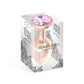 Plug anal en aluminium rose gold léger extra lisse M 9,3cm - Hidden Eden