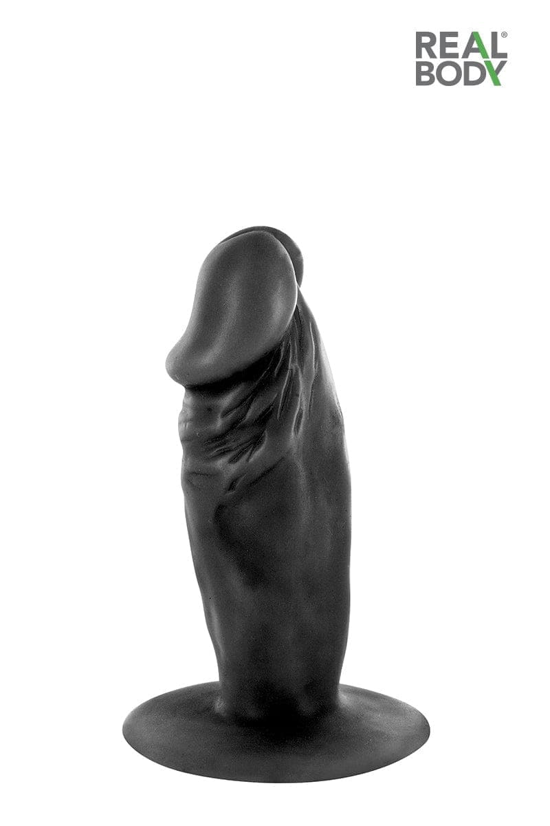 Plug anal en forme de verge noir réaliste et flexible 11cm Tim - Real Body