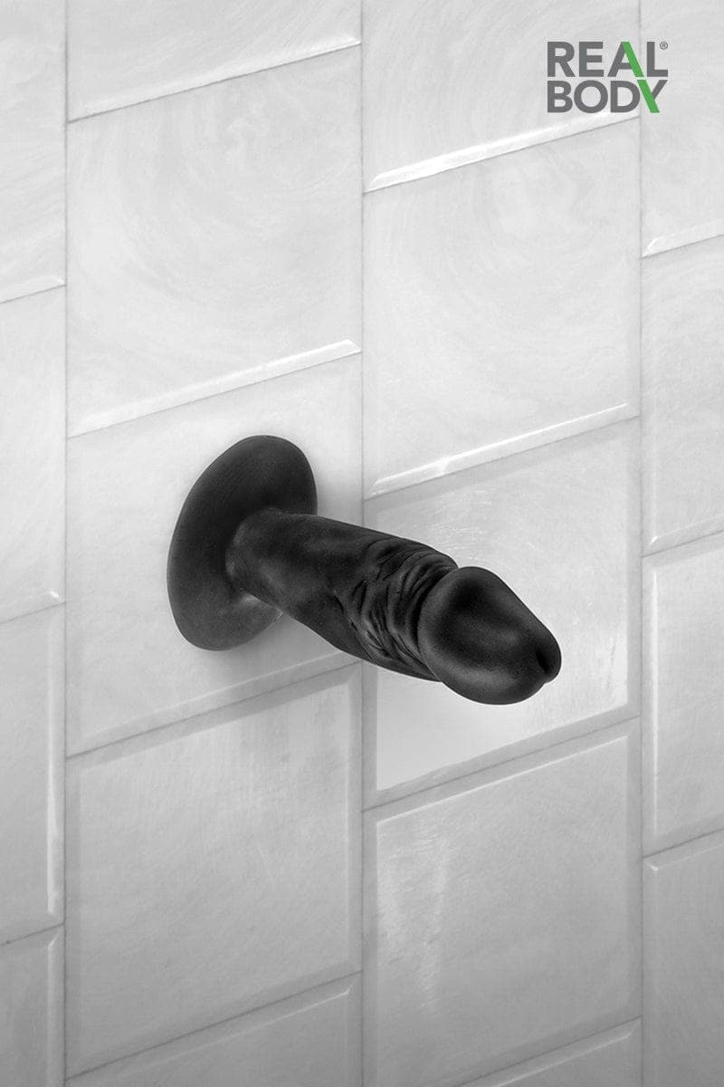 Plug anal en forme de verge noir réaliste et flexible 11cm Tim - Real Body