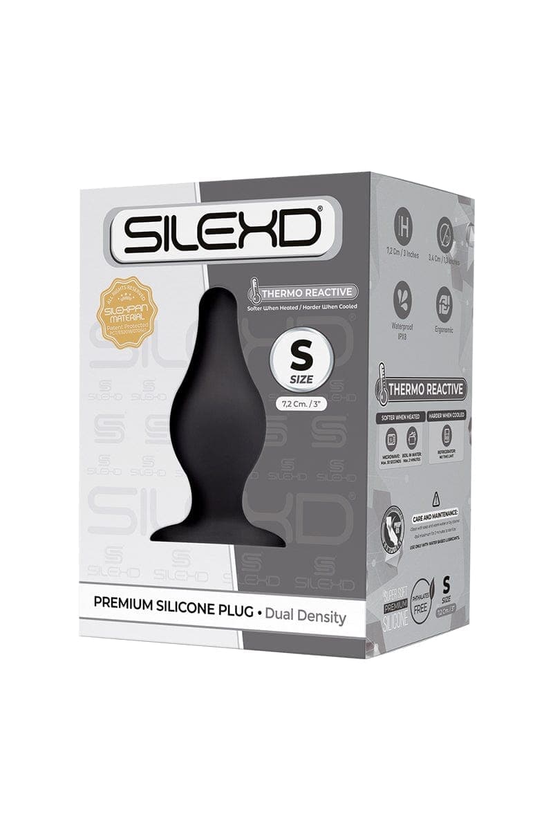 Plug anal en silicone double densité modèle 2 taille S 7,2cm - SilexD