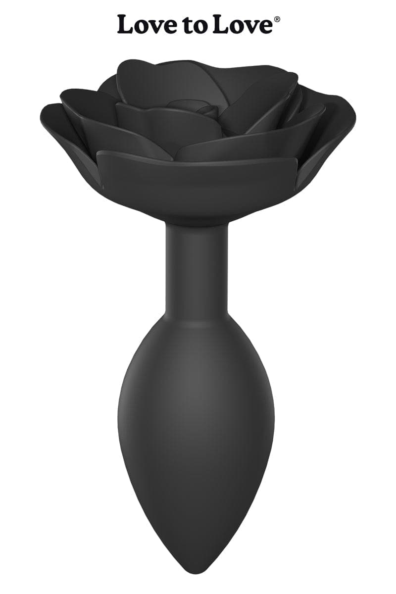 Plug anal fleur rose ouverte 9 x 3,7 cm Open Roses L - Love to Love