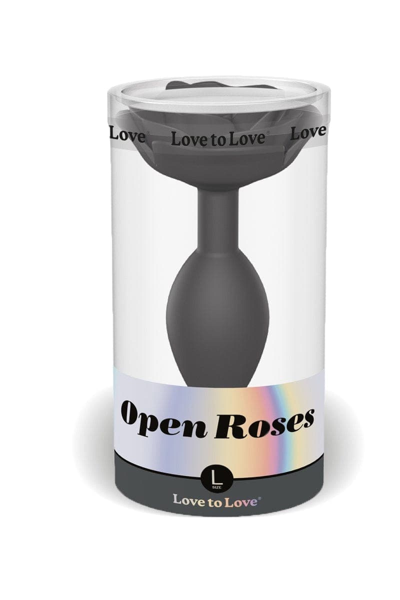 Plug anal fleur rose ouverte 9 x 3,7 cm Open Roses L - Love to Love