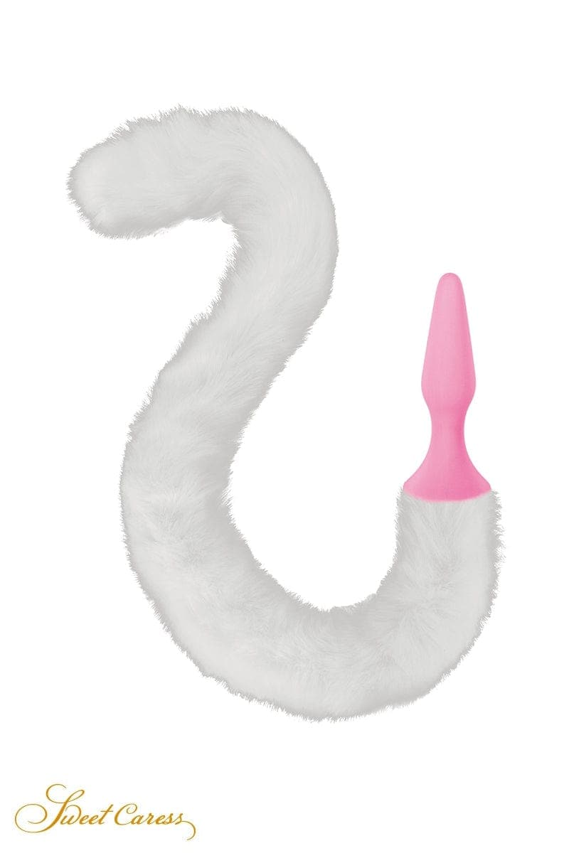 Plug anal rose avec queue de chat pour jeux de rôle BDSM - Sweet Caress