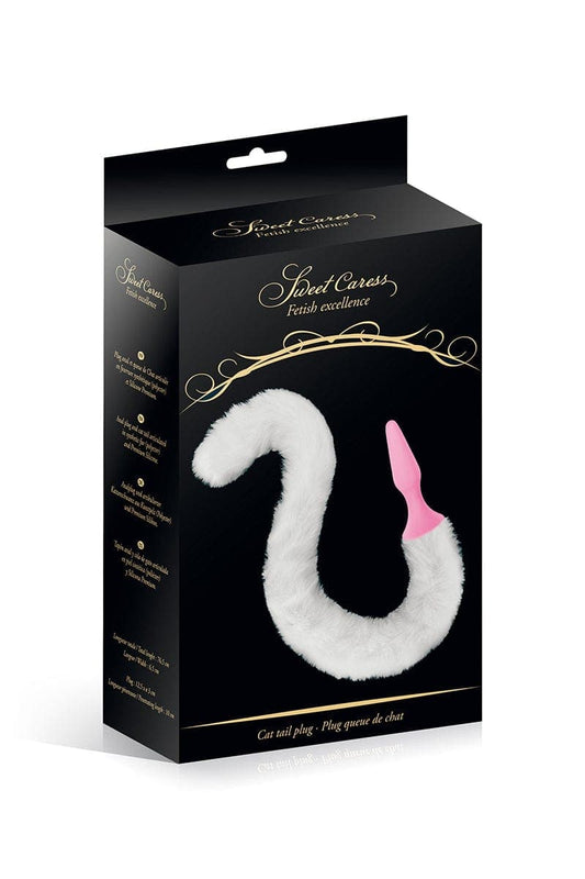 Plug anal rose avec queue de chat pour jeux de rôle BDSM - Sweet Caress