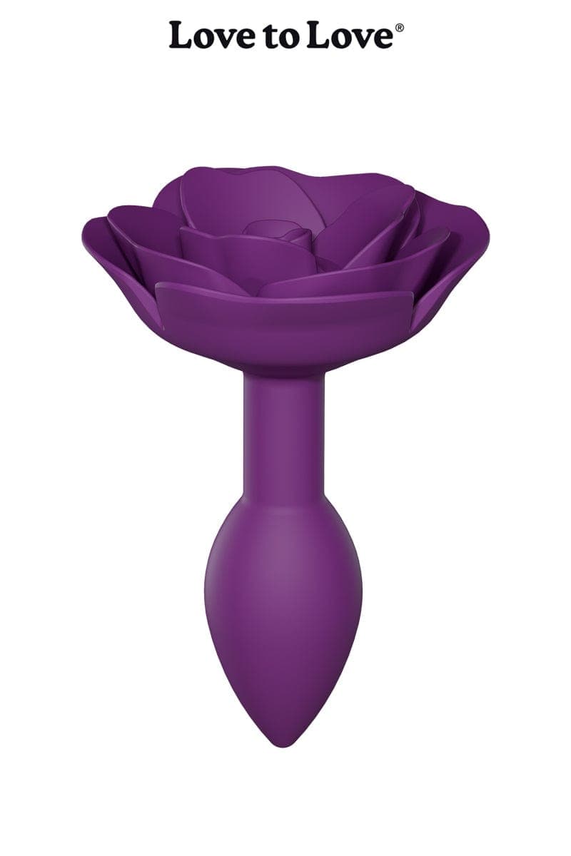 Plug anal rosebud forme rose 8 x 3 cm Open Roses Taille S - Love to Love