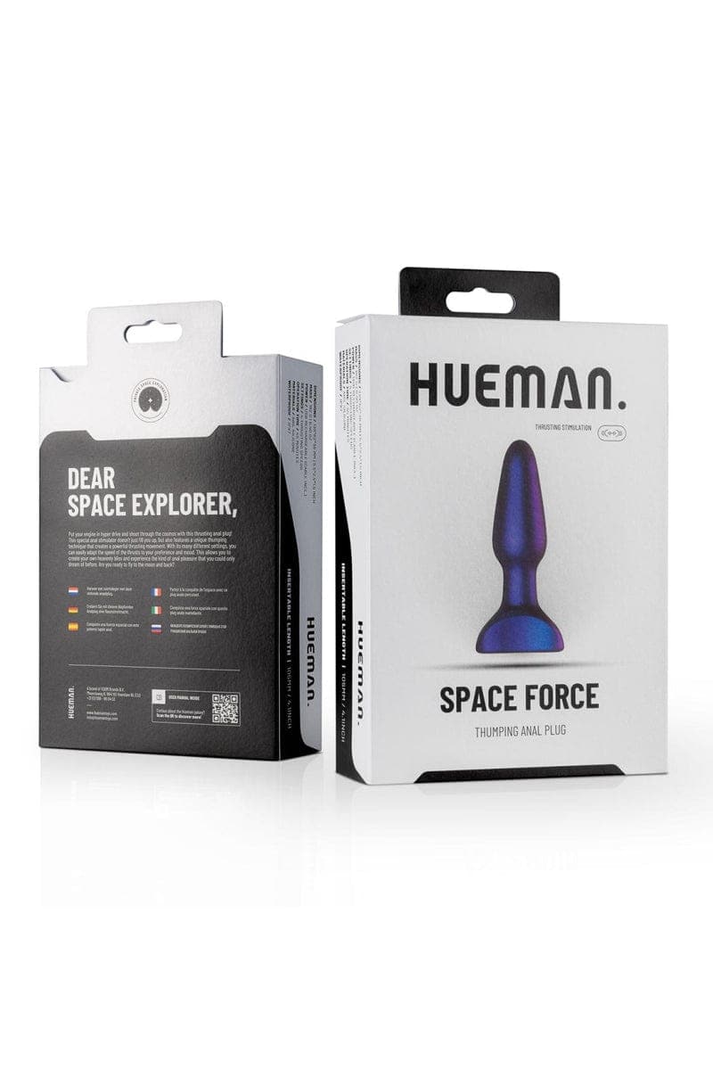 Plug anal vibrant 4 modes haute qualité Space Force 13,9 cm - Hueman