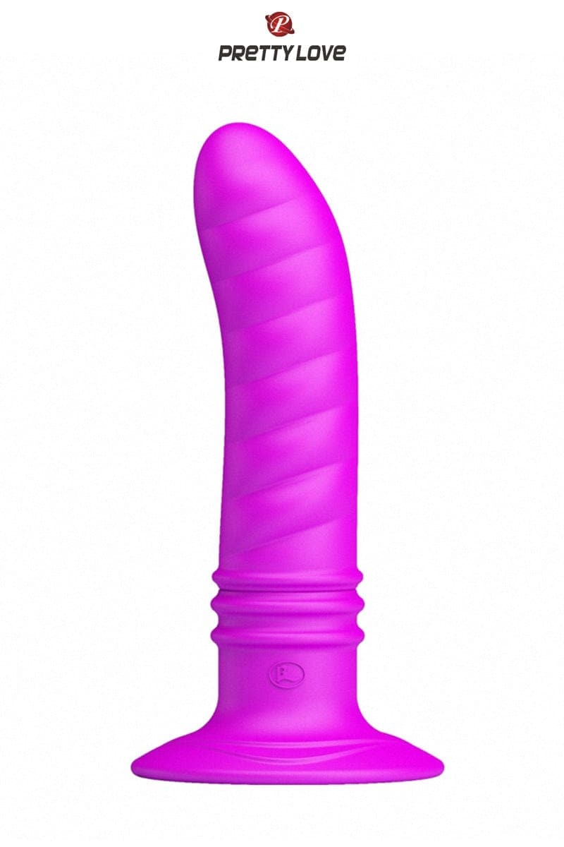 Plug anal vibrant avec ventouse stimulation point G Twist - Pretty Love