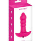 Plug anal vibrant silicone 10,7 x 3 cm Taboo + pile incluse - My First