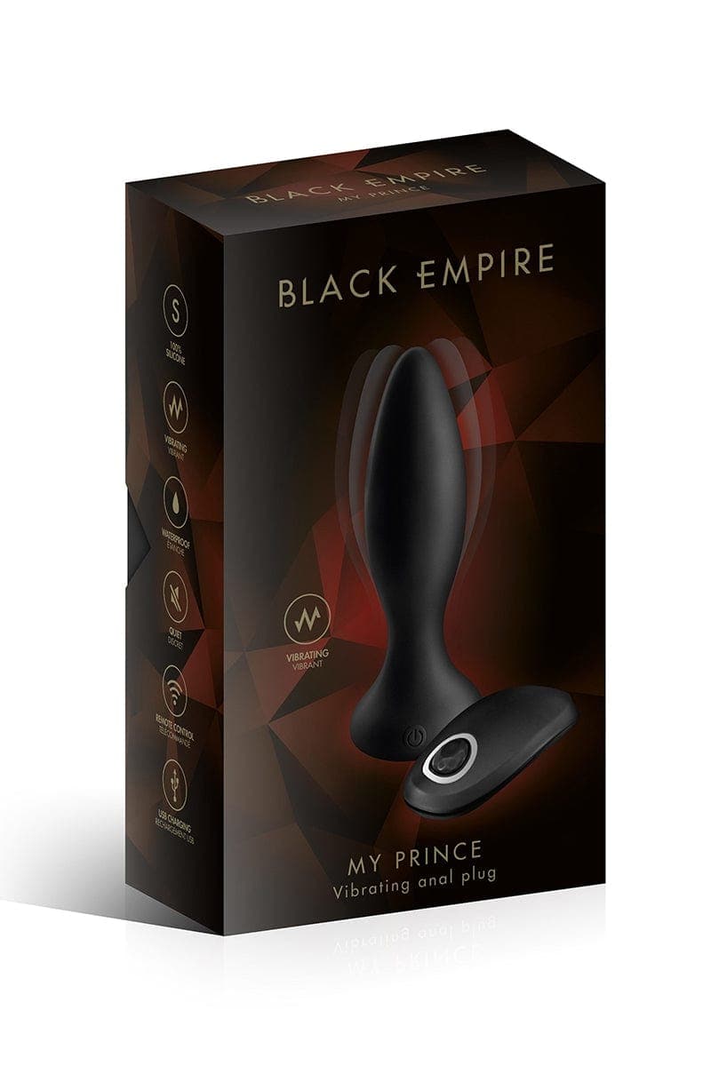 Plug anal vibrant télécommandé My prince - Black Empire