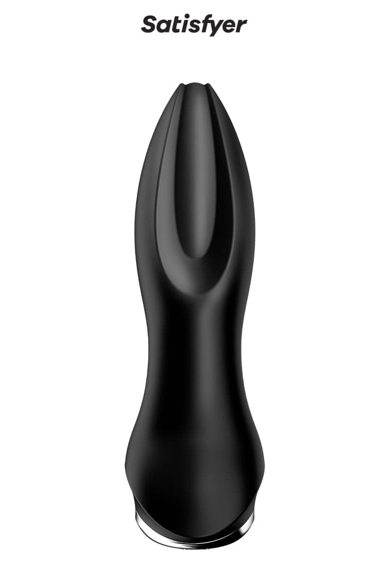 Plug anal vibrant uni-sexe Rotator Plug 2+ noir 13cm - Satisfyer