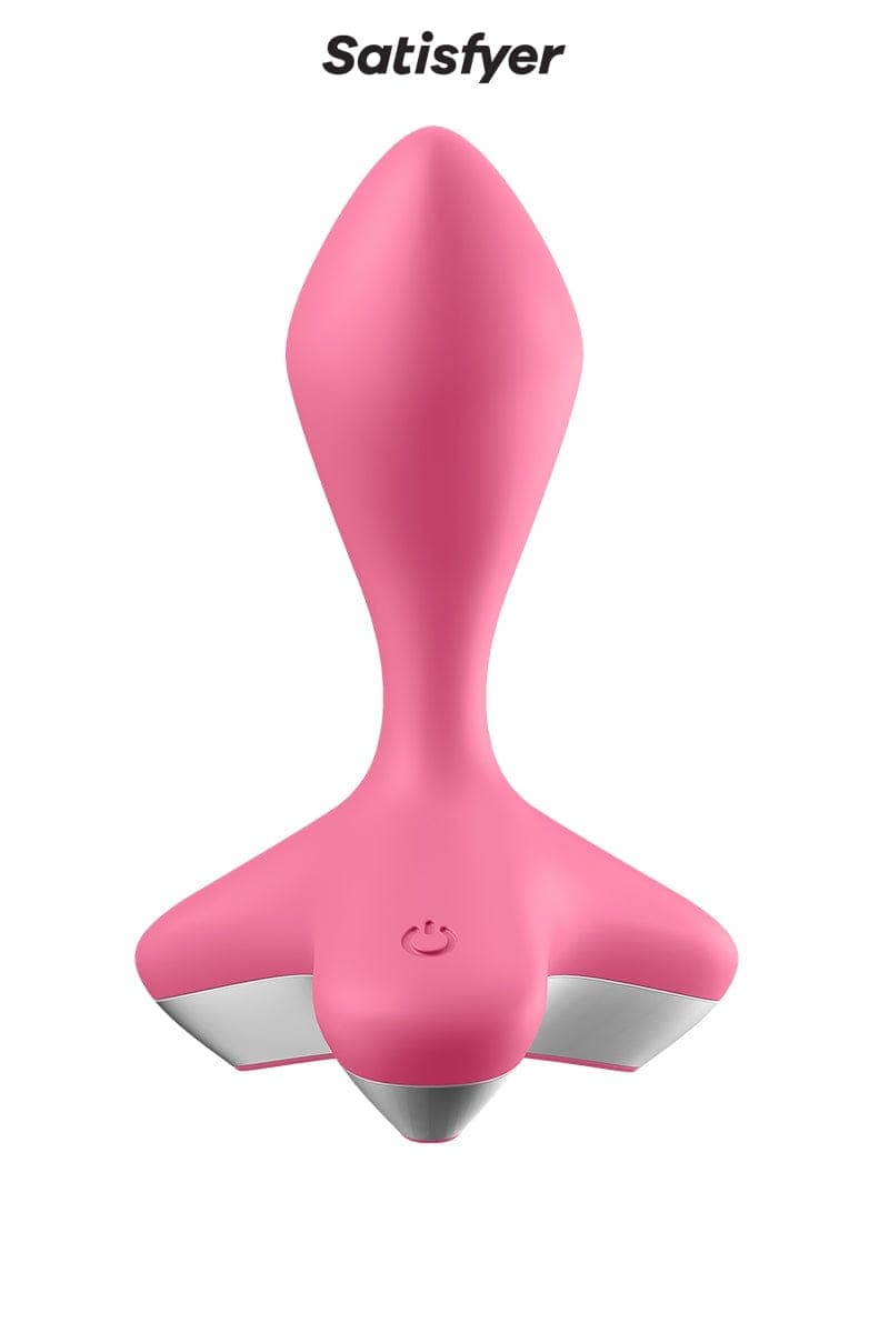 Plug anal vibrant unisexe en silicone game Changer rose 11.5cm - Satisfyer