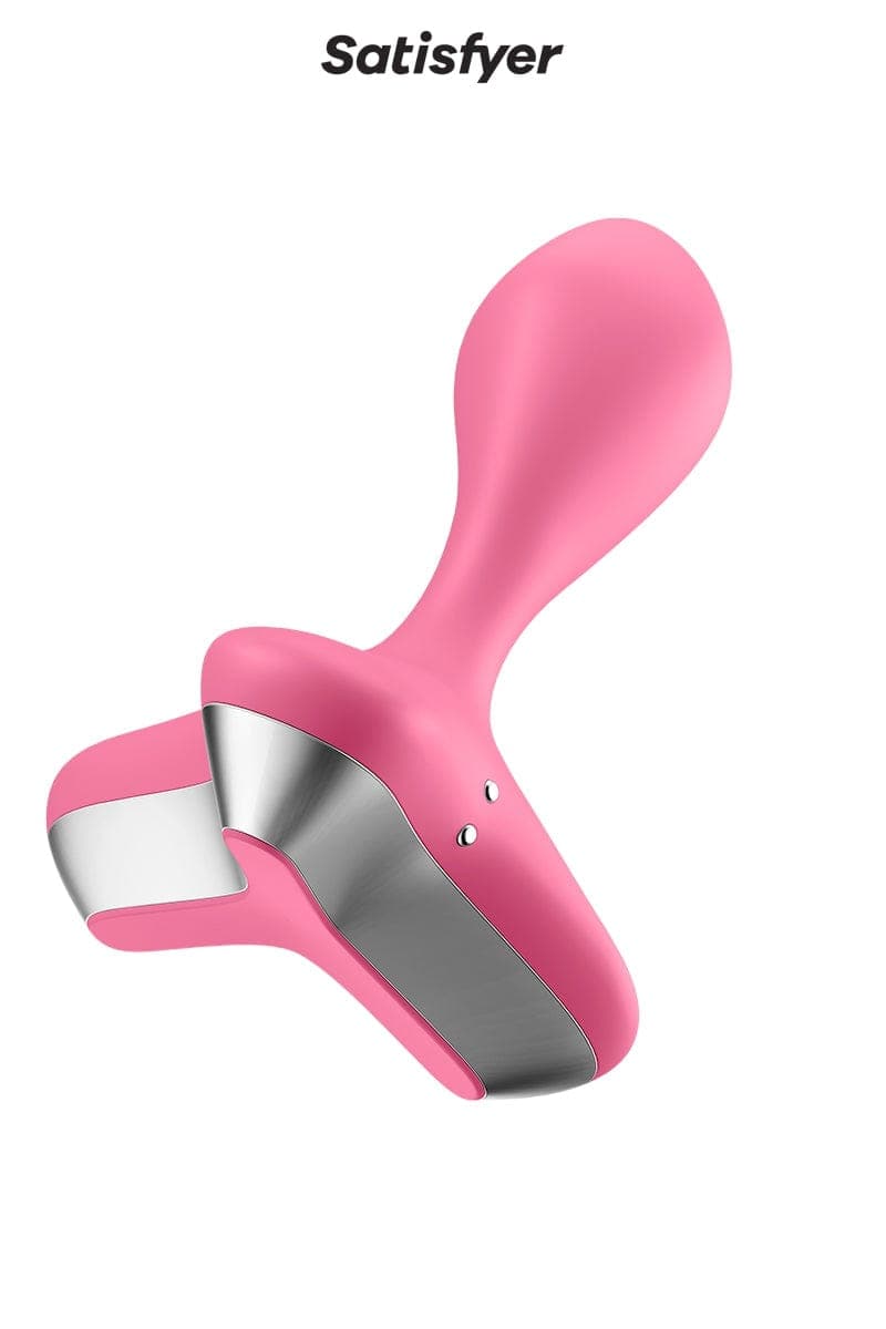 Plug anal vibrant unisexe en silicone game Changer rose 11.5cm - Satisfyer