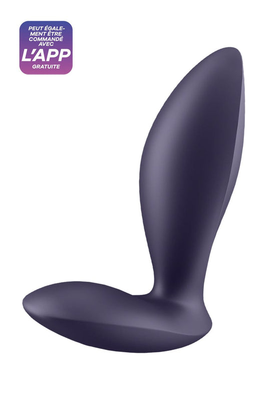 Plug anal vibrant unisexe Power Plug connecté - Satisfyer