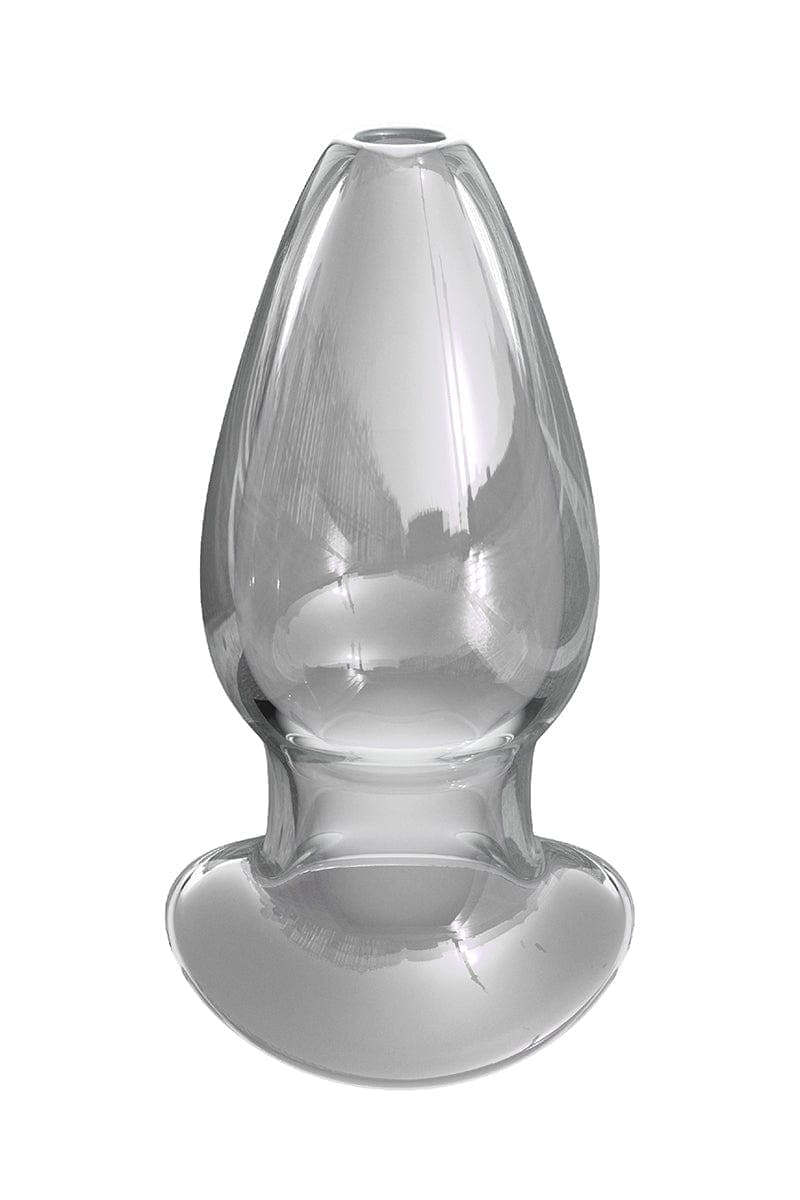 Plug anal XXL creux en verre transparent Mega Anal Gaper 10,1cm insérables - Pipedream