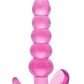 Plug anal xxl transparent 11,2 x 2,6 cm rose sodomie Bubble - Zahara