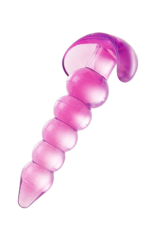 Plug anal xxl transparent 11,2 x 2,6 cm rose sodomie Bubble - Zahara