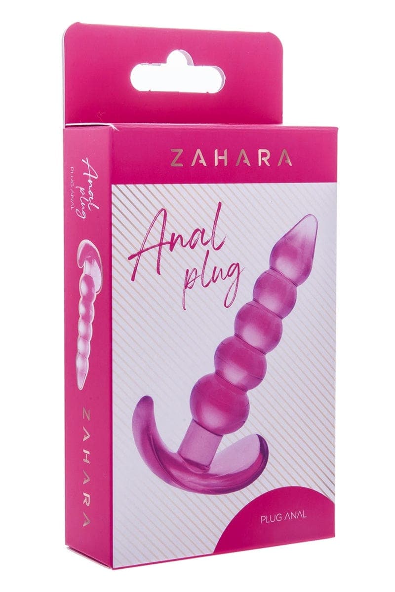 Plug anal xxl transparent 11,2 x 2,6 cm rose sodomie Bubble - Zahara
