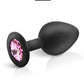 Plug bijou silicone noir M - Hidden Eden