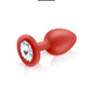 Plug bijou silicone rouge S - Hidden Eden