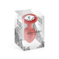 Plug bijou silicone rouge S - Hidden Eden