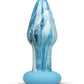 Plug en verre design bleu Ocean Curl -