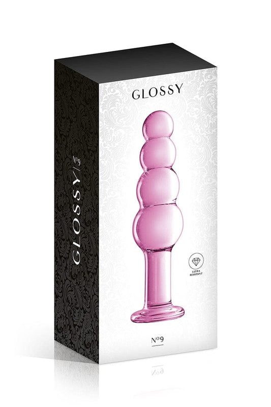 Plug en verre rose ultra résistant n°9 Pink 18.5cm + pochette - Glossy Toys