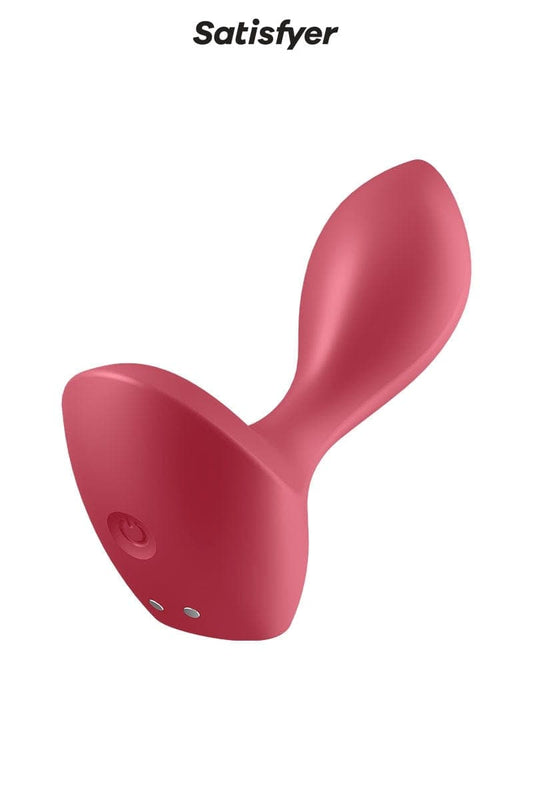 Plug plaisir anal unisexe vibrant Backdoor Lover rouge 11,2cm - Satisfyer