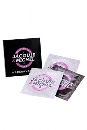 Pochette de 3 préservatifs intimes masculins J&M - Jacquie et Michel