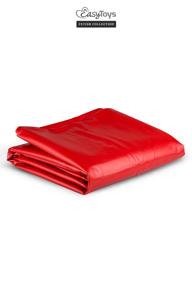 Protection de lit drap en latex rouge - EasyToys Fetish Collection