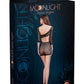 Robe dos nue sexy en maille extensible noire N°7 - Moonlight