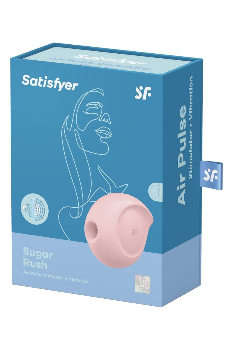 Sextoy pour femme double stimulateur Sugar Rush rose 8cm - Satisfyer