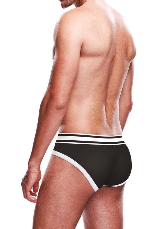 Slip noir et blanc slip de sport avec coquille confortable - Prowler