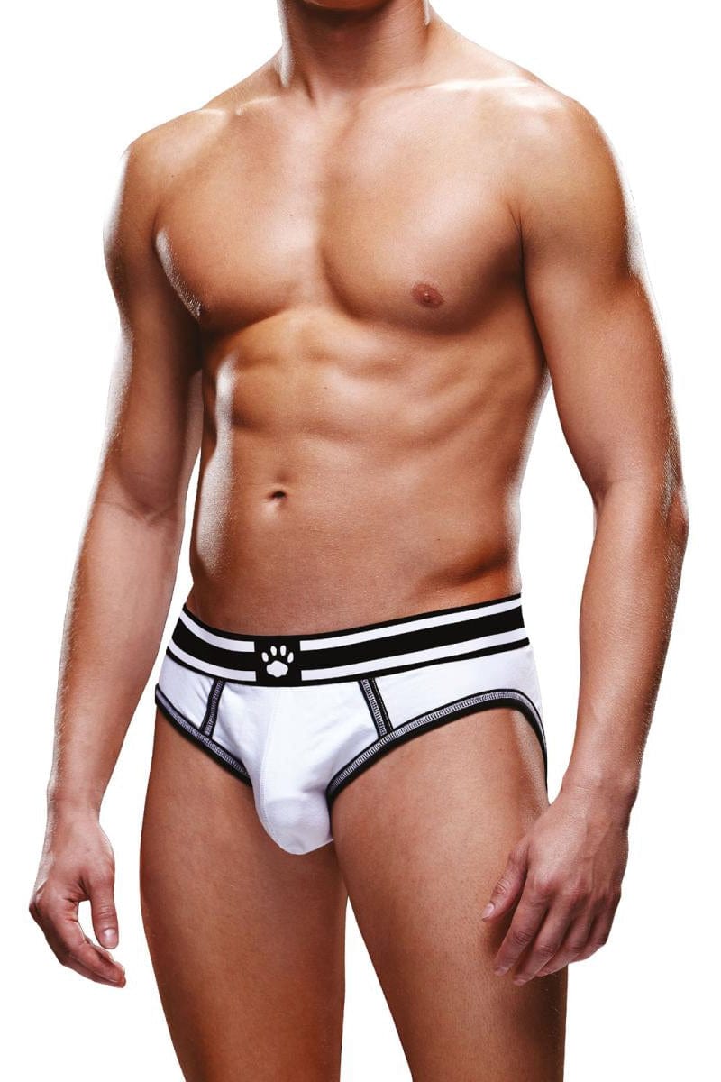 Slip ouvert blanc et noir très sexy slip coquin homme - Prowler