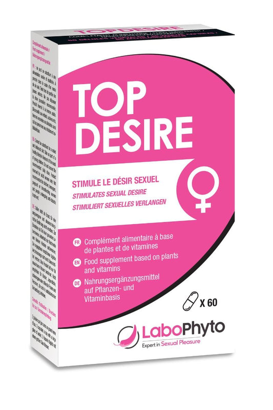 Stimulant aphrodisiaque libido féminine TopDesire (60 gélules) - Labophyto