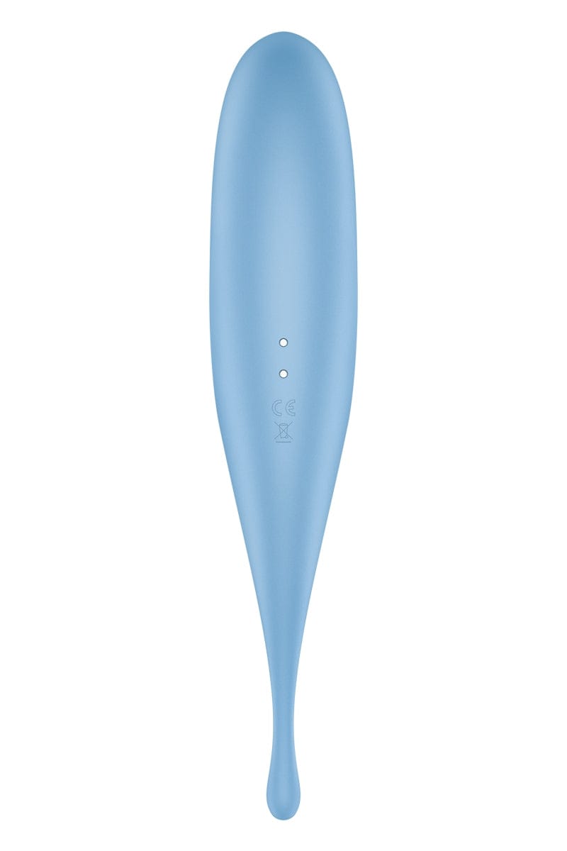 Stimulateur clito air pulsé Twirling Pro bleu - Satisfyer