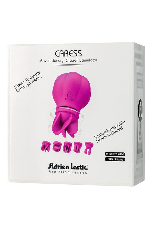 Stimulateur clitoris rotatif et 10 modes vibrant Caress - Adrien Lastic