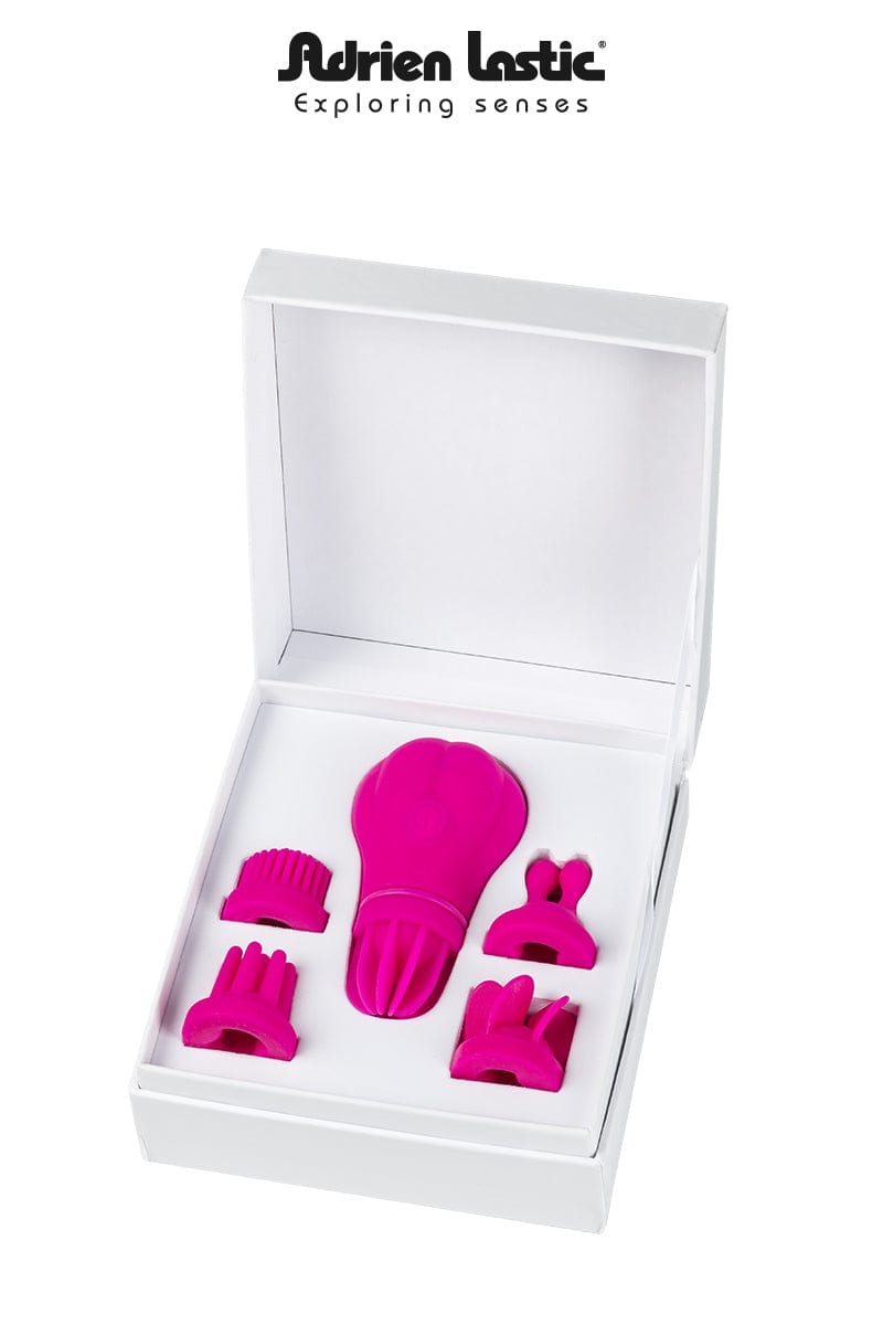 Stimulateur clitoris rotatif et 10 modes vibrant Caress - Adrien Lastic