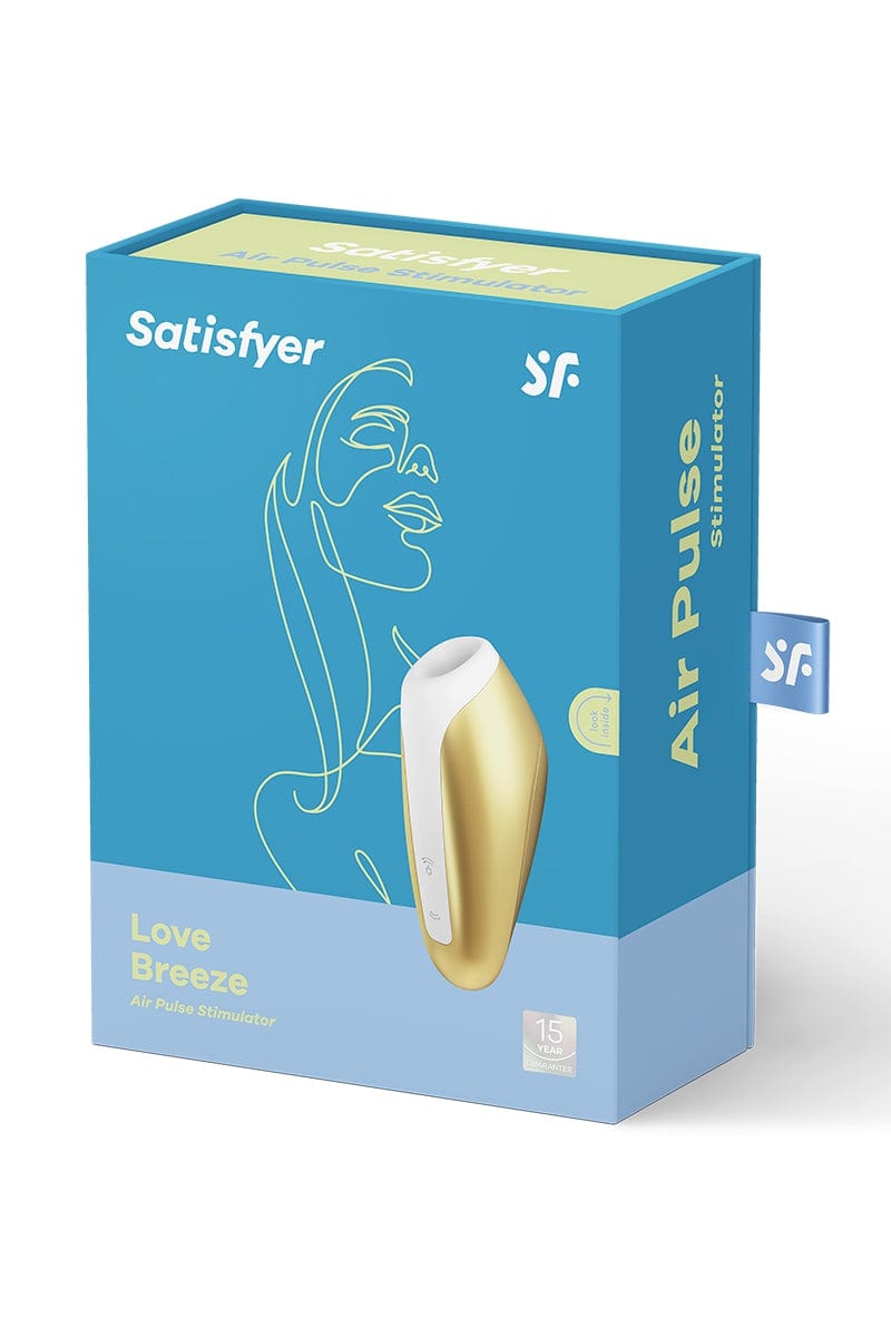 Stimulateur de clitoris Air Pulse format voyage Breeze doré - Satisfyer
