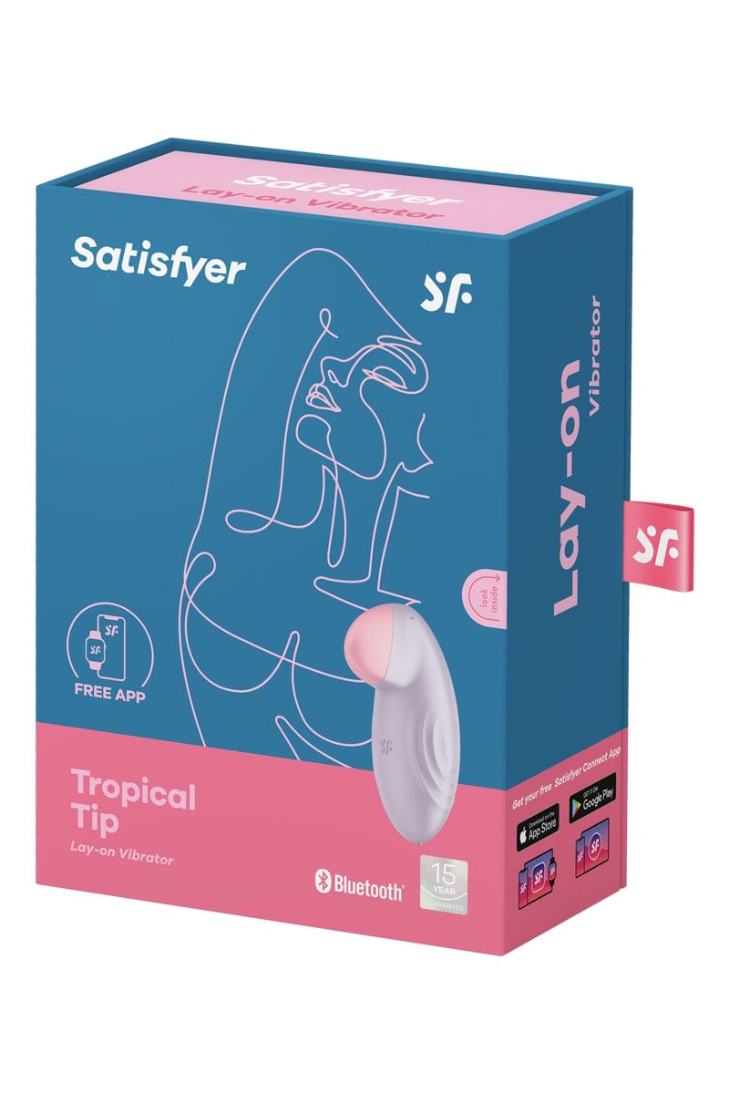 Stimulateur féminin connecté clitoris Tropical Tip lilas - Satisfyer