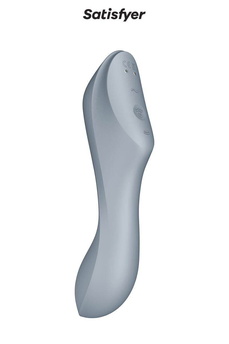 Stimulateur féminin triple fonction Curvy Trinity 3 gris - Satisfyer