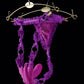 Stimulateur papillon vibrant et connecté Lydia violet + string - Realov