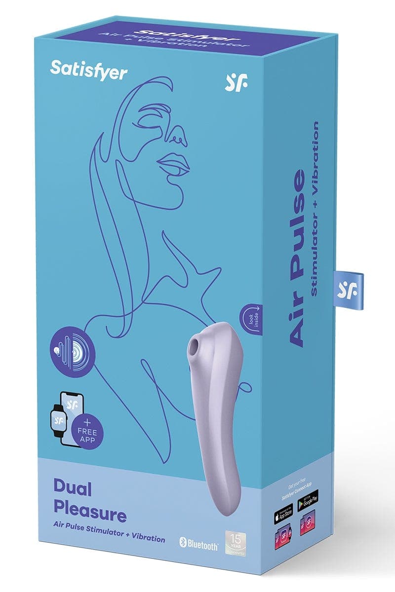 Stimulateur point G clitoridien connecté Dual Pleasure mauve - Satisfyer
