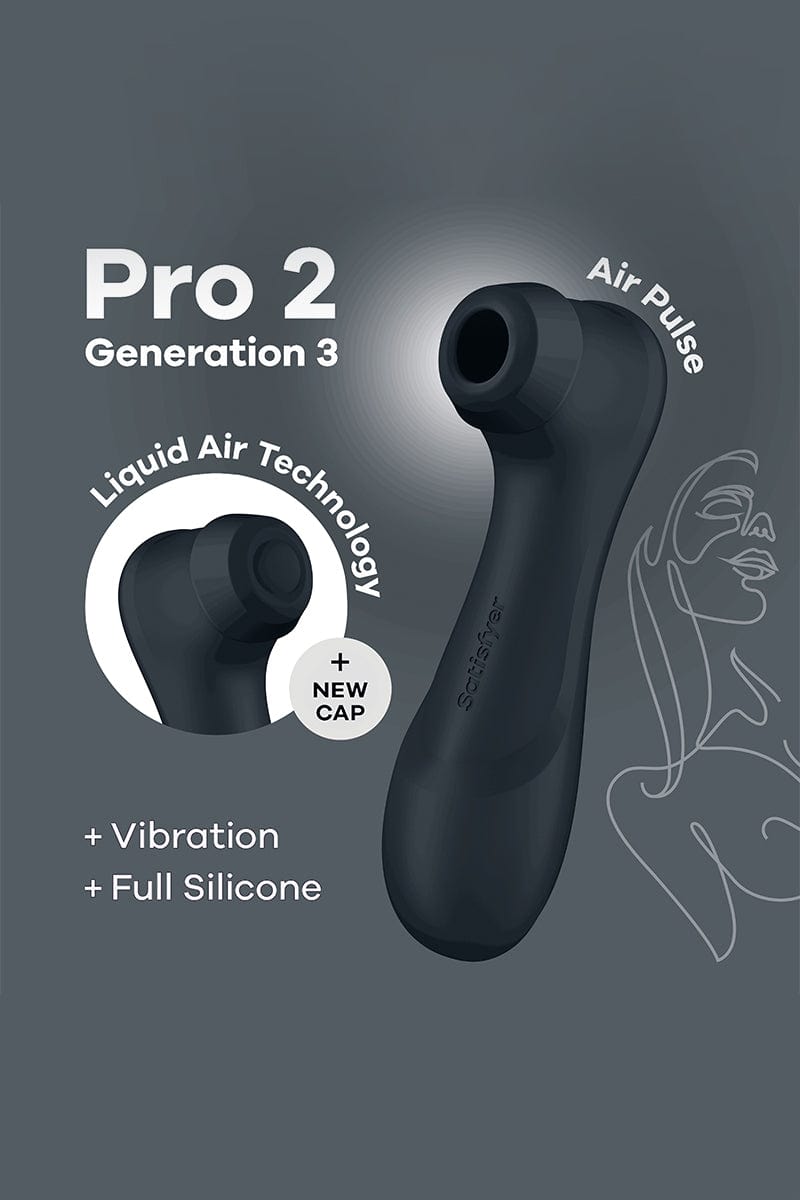 Stimulateur Pro 2 Generation 3 double Air Pulsé noir - Satisfyer