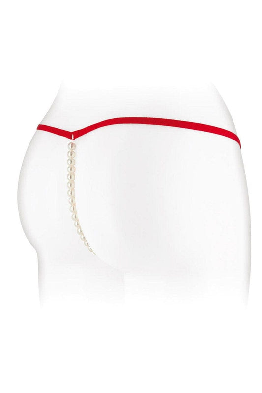 String ficelle extensible en perle stimulante Venusina rouge - Fashion Secret